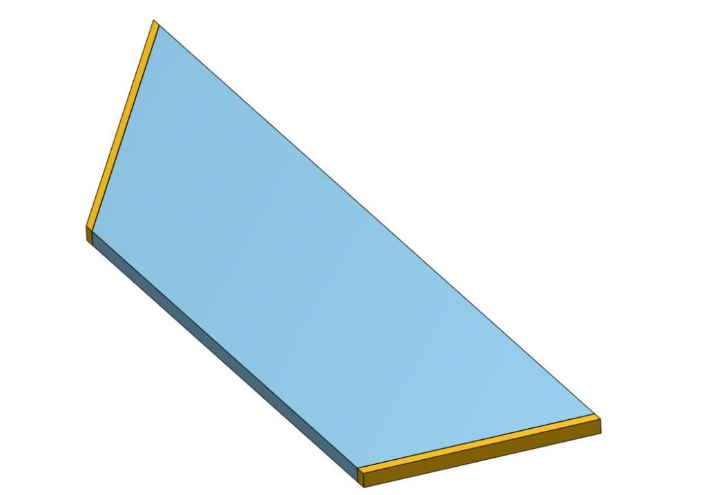 The all-angle flush milling cutter removes the protruding top edges of furniture parts flush.